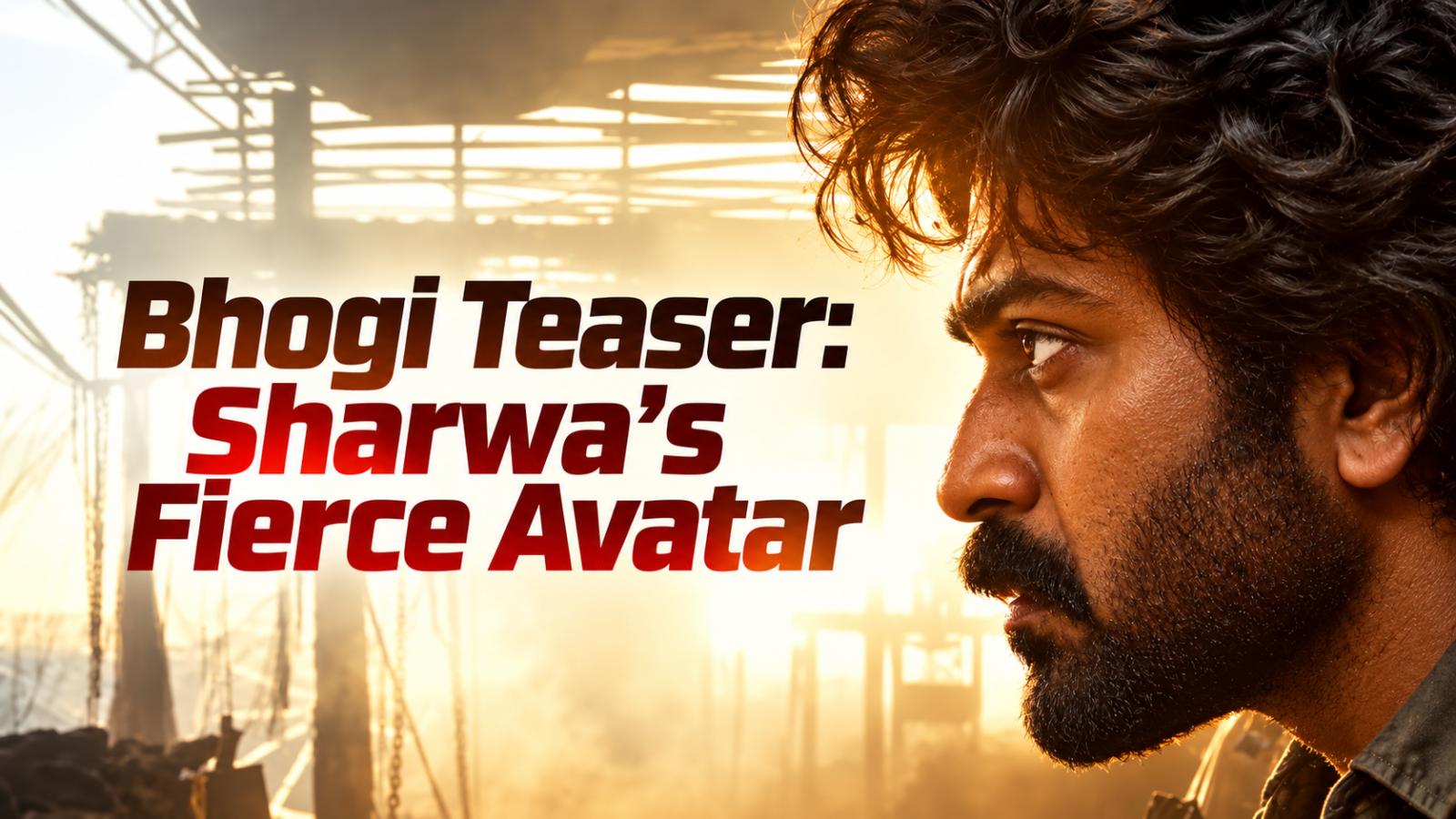 Bhogi teaser: Sharwanand unleashes a fierce new avatar