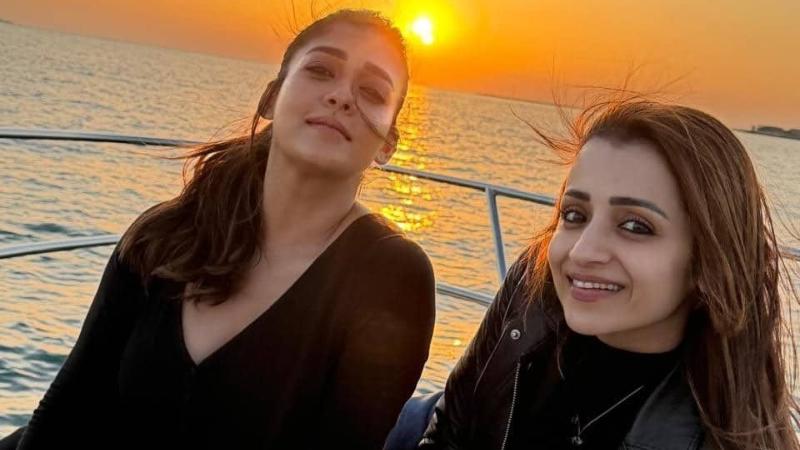 Nayanthara and Trisha put long-time rivalry rumours to rest in Dubai