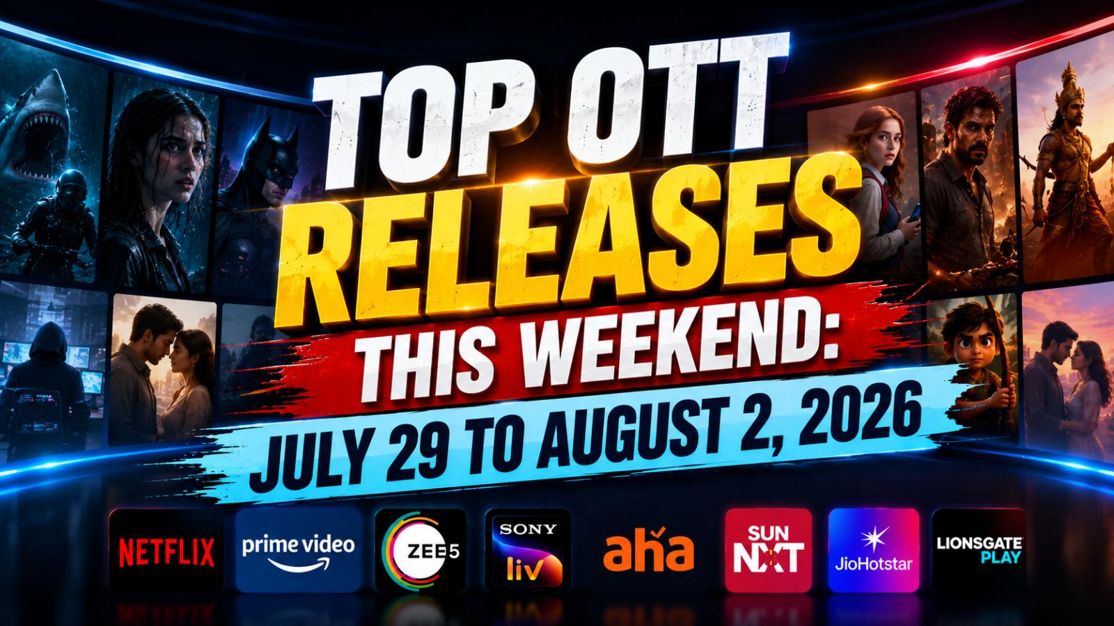 Top OTT Releases This Weekend: July 29 to August 2, 2026