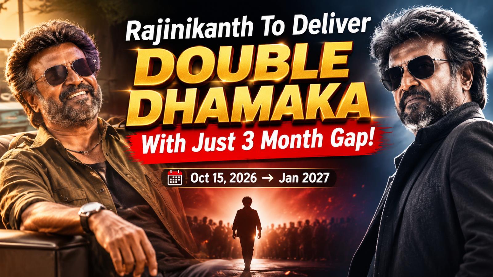 Rajinikanth Eyes Double Dhamaka With Two Films in 3 Months