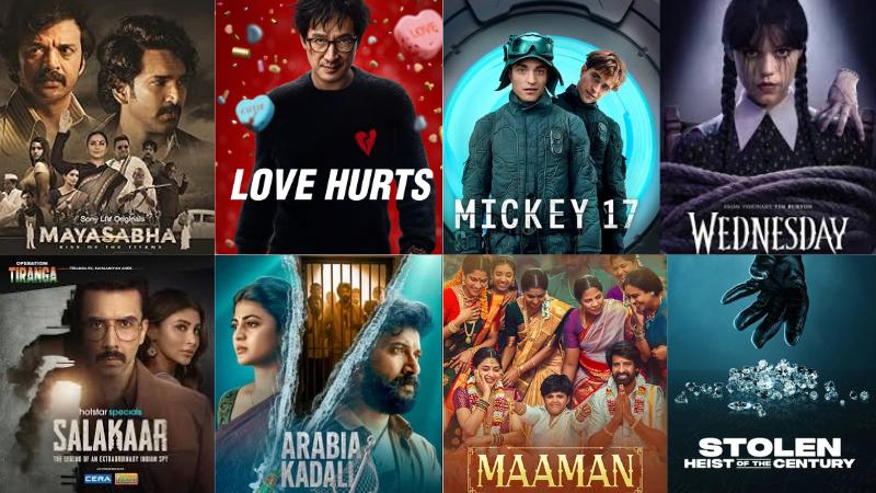 OTT Releases of August 7-8, 2025 &ndash; Mayasabha, Love Hurts, Mickey 17, Wednesday S2 And More