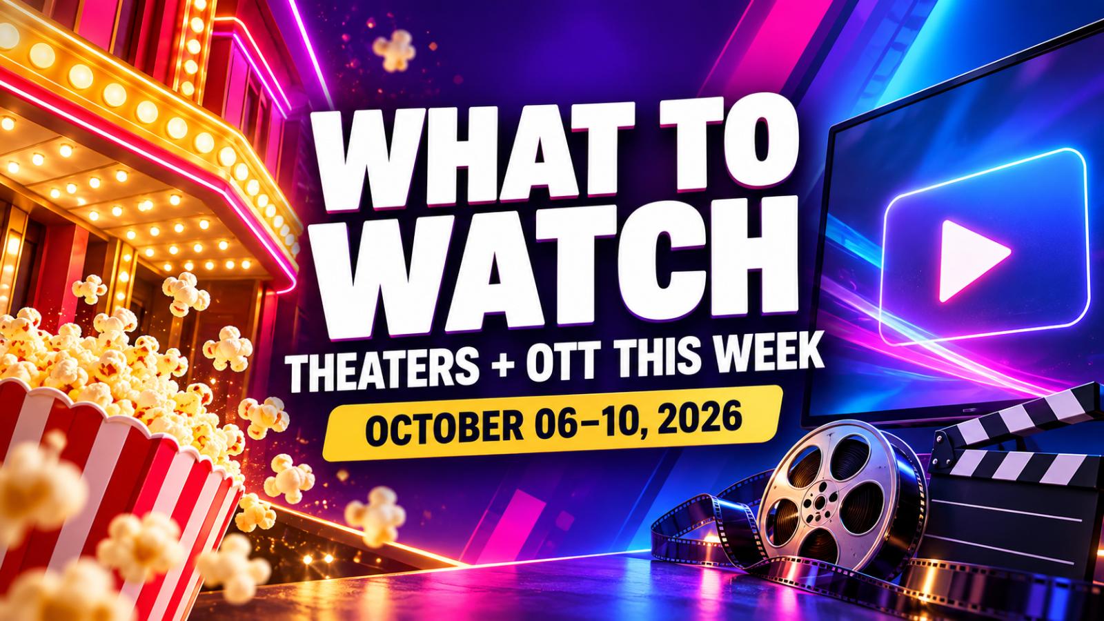 Theater and OTT Releases This Week: October 6&ndash;10, 2026
