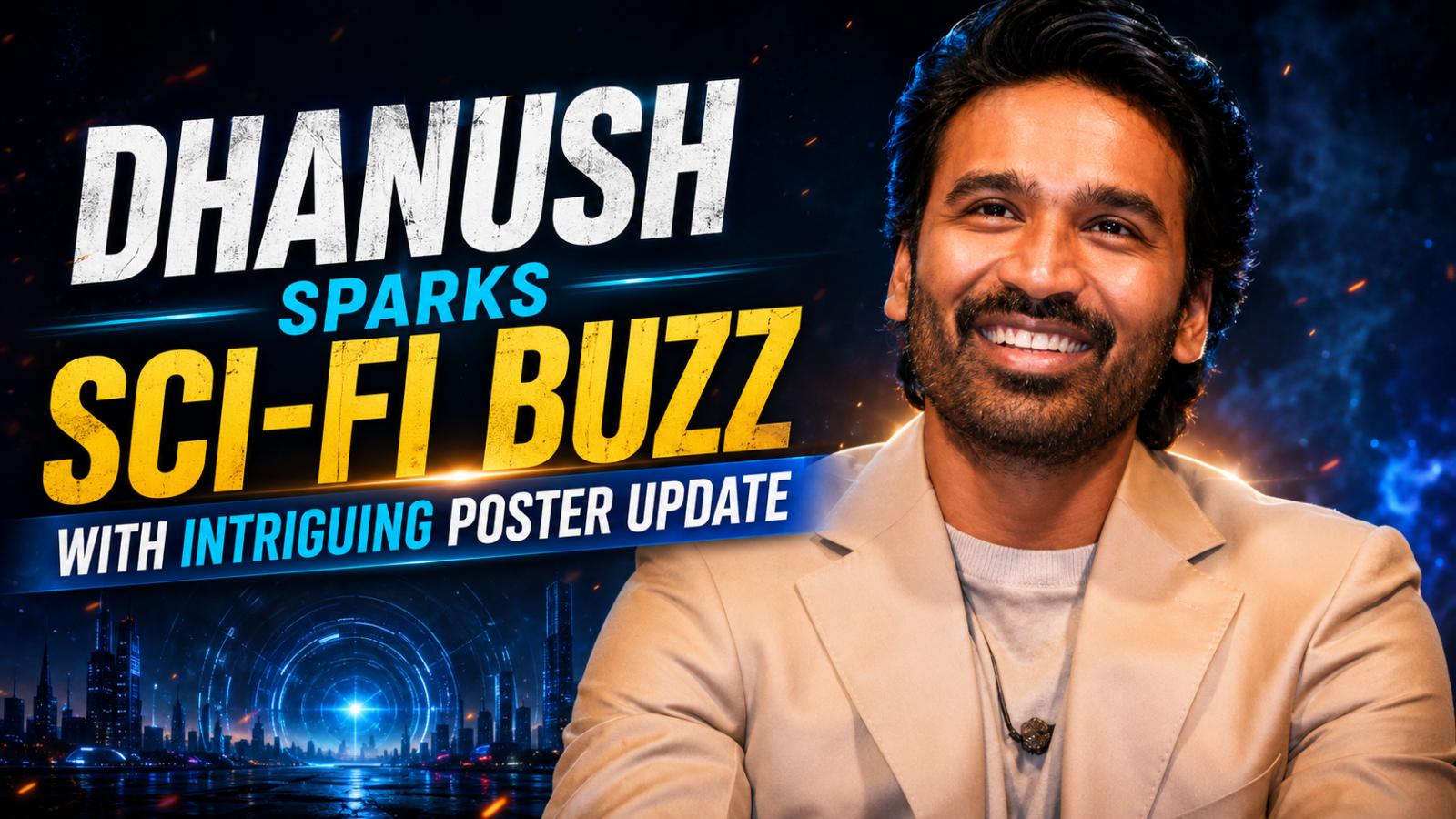 Dhanush&rsquo;s DxV poster sparks Venkat Prabhu sci-fi film buzz