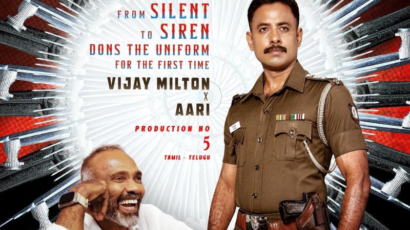 Aari Plays Cop in Vijay Milton, Raj Tarun Bilingual Film