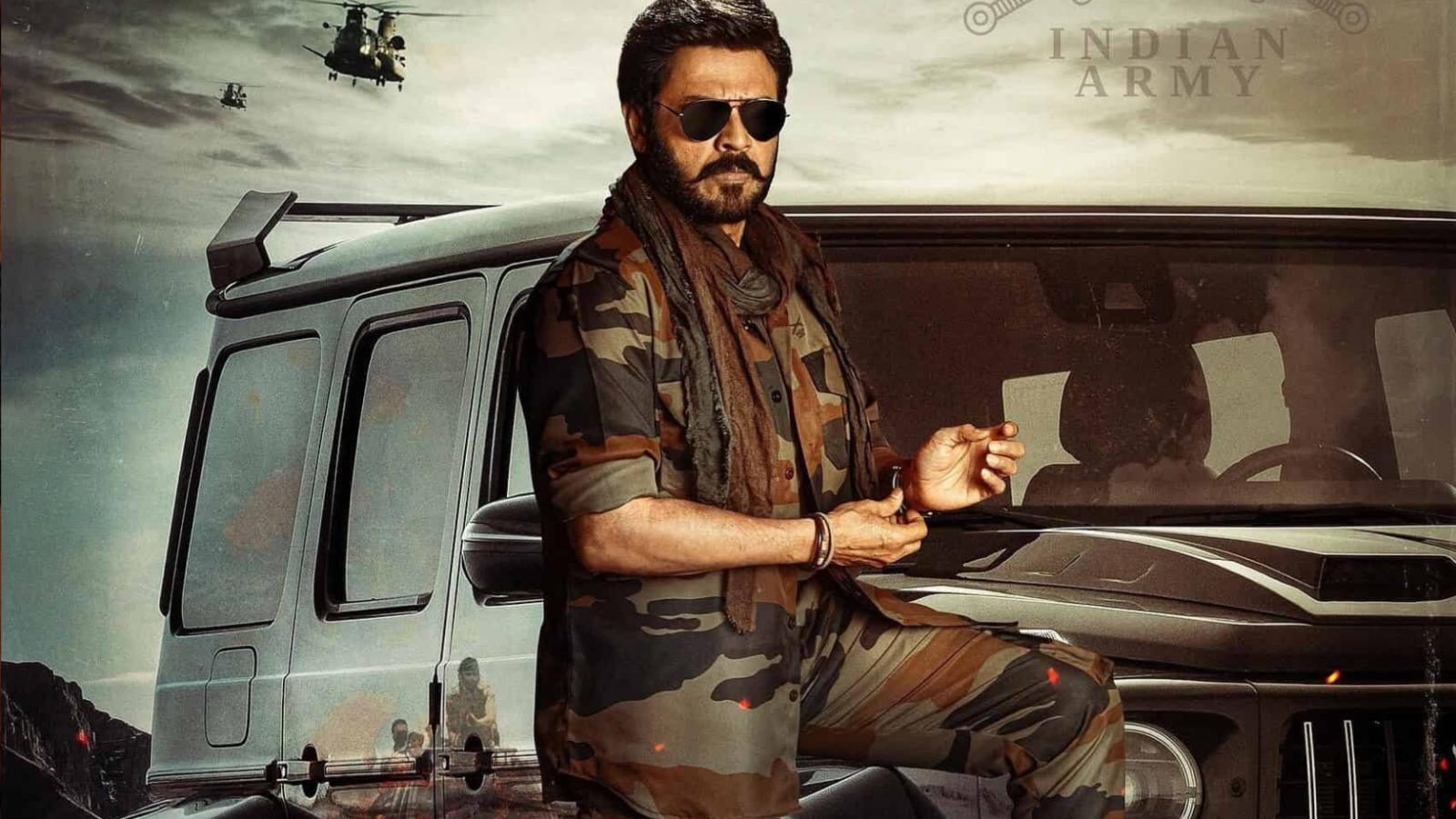 VenkyAnil5 First Look: Venkatesh as Lt Colonel Venkat Reddy