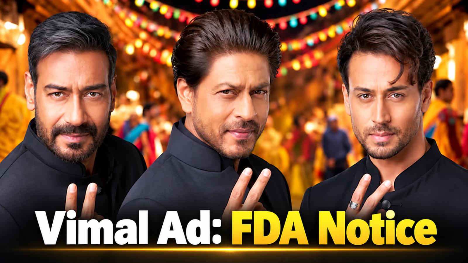 SRK, Ajay Devgn, Tiger Reply to FDA Over Vimal Ad