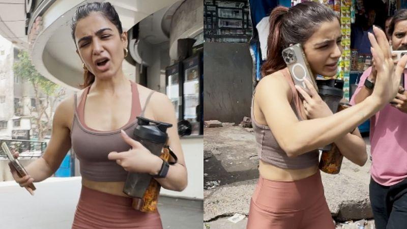 Samantha Ruth Prabhu Snaps at Paps Outside Gym