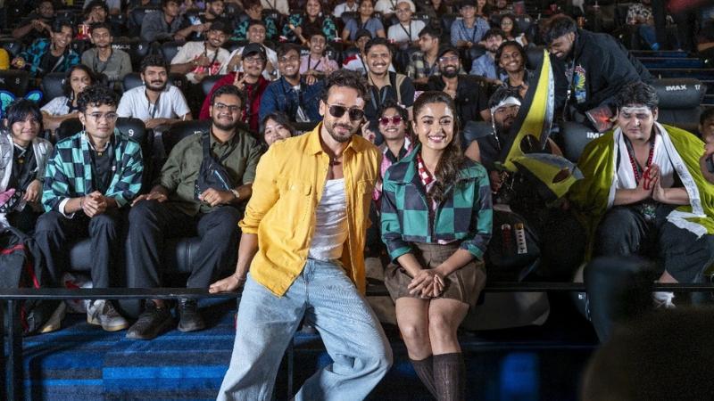 Rashmika Mandanna And Tiger Shroff Join Fans At Demon Slayer Infinity Castle Screening