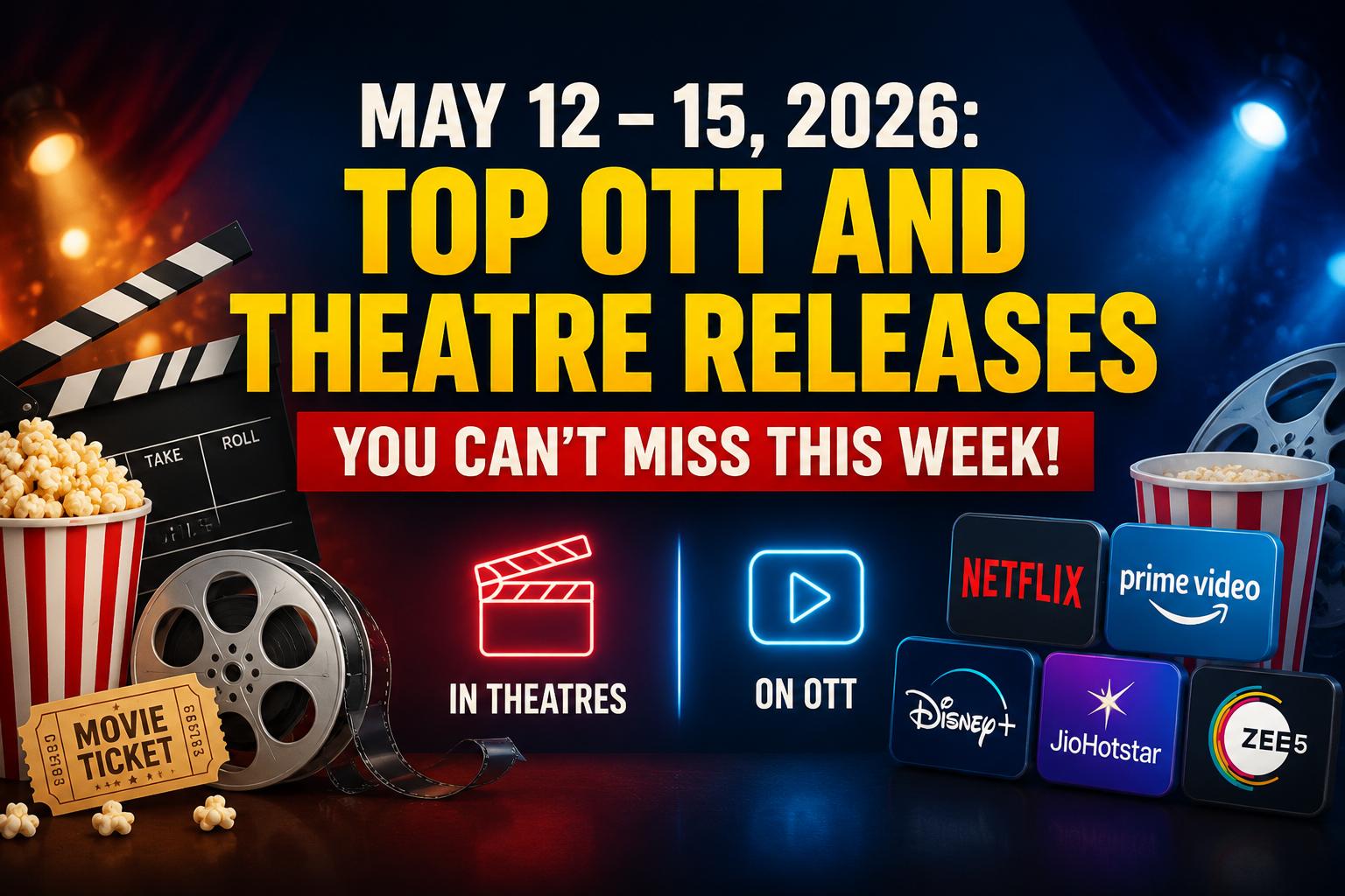 May 12- 15, 2026: Top OTT and Theatre Releases You Can't Miss This Week
