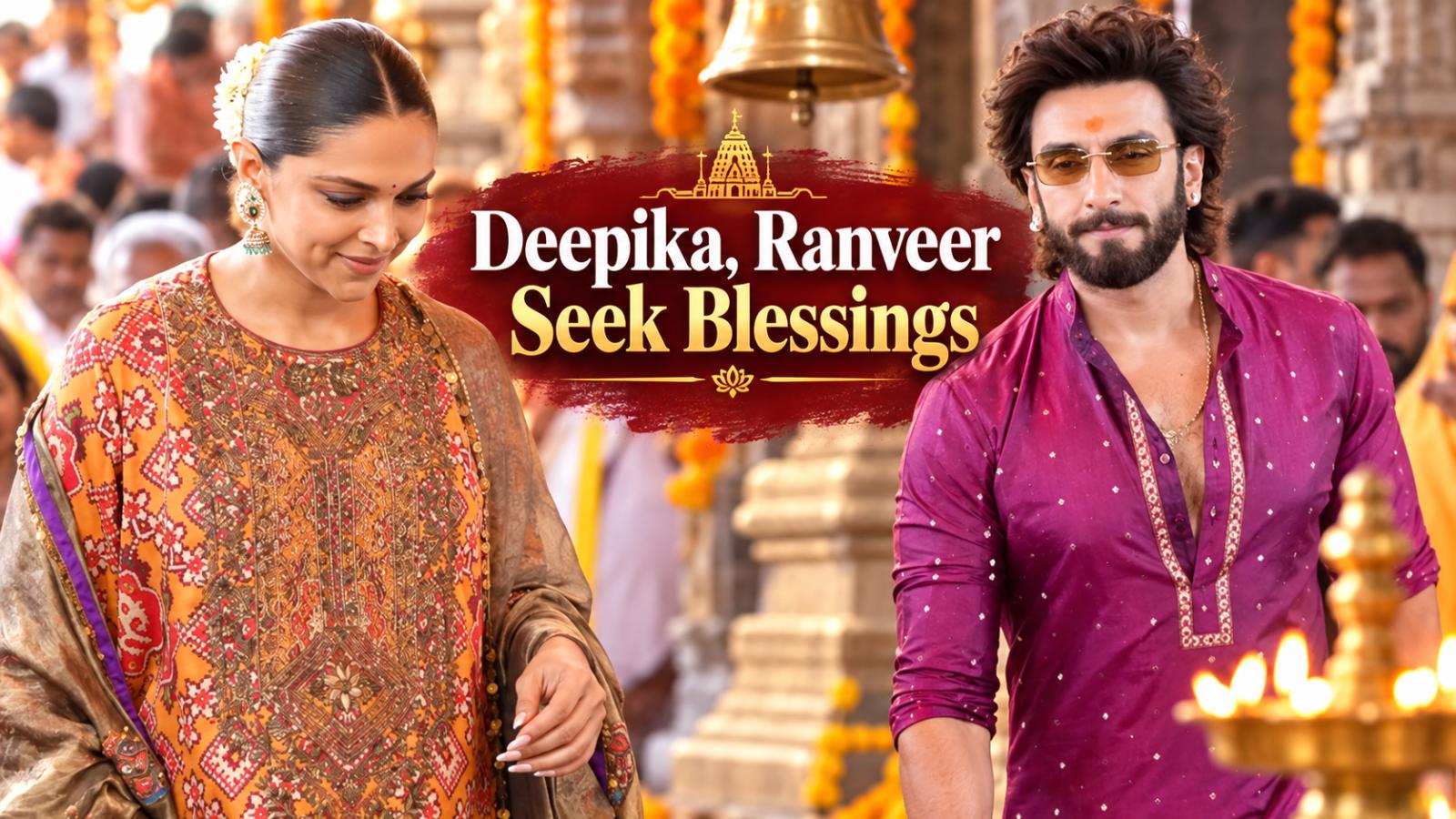 Pregnant Deepika, Ranveer Visit Siddhivinayak Temple