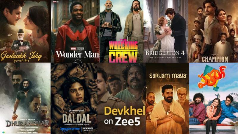 Top OTT Releases Jan 27-30, 2026: Champion, Dhurandhar, Daldal, Sarvam Maya and More