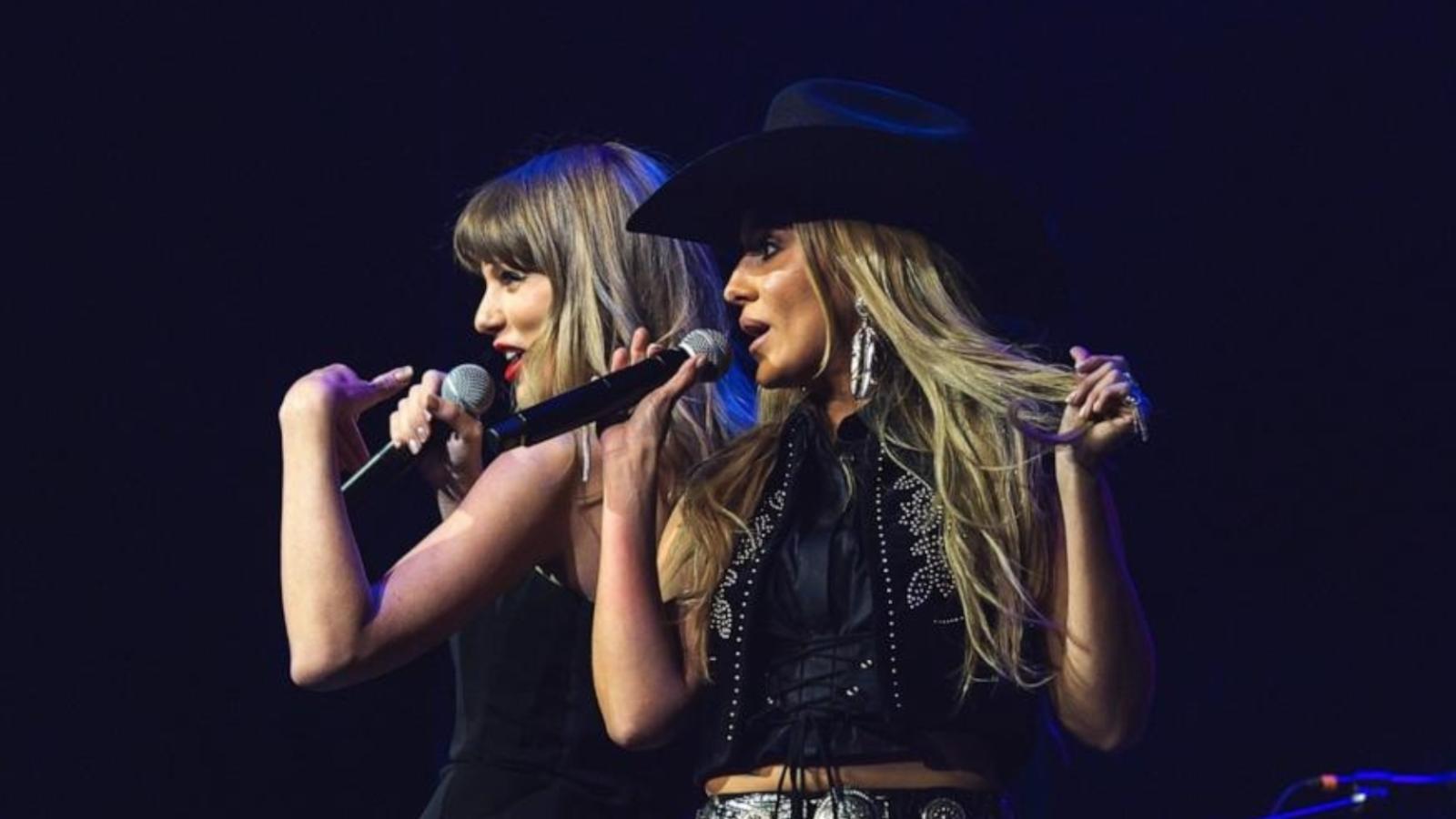 Taylor Swift Flaunts Engagement Ring During Love Story Performance