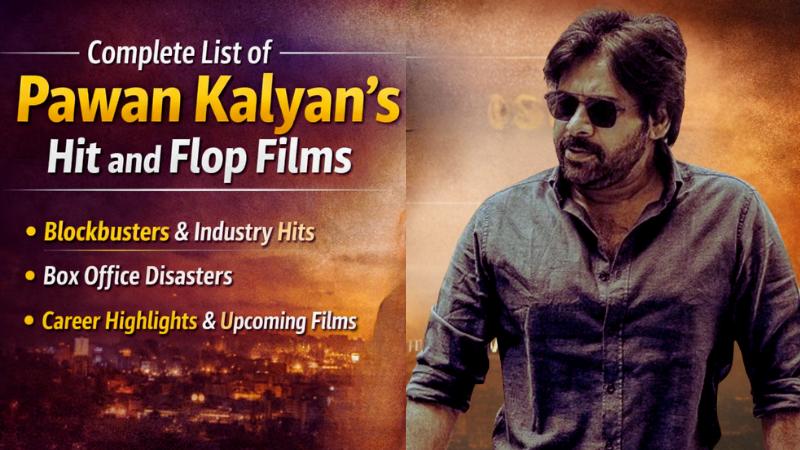 Complete List of Pawan Kalyan's Hit and Flop Films