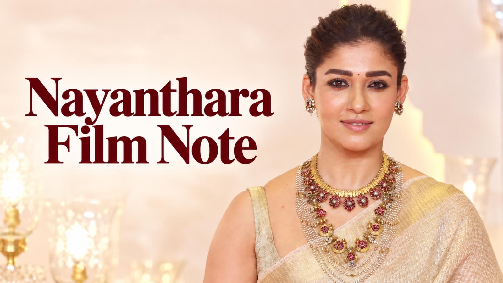 Nayanthara Shares Emotional Note Ahead Of Mookuthi Amman 2 Release