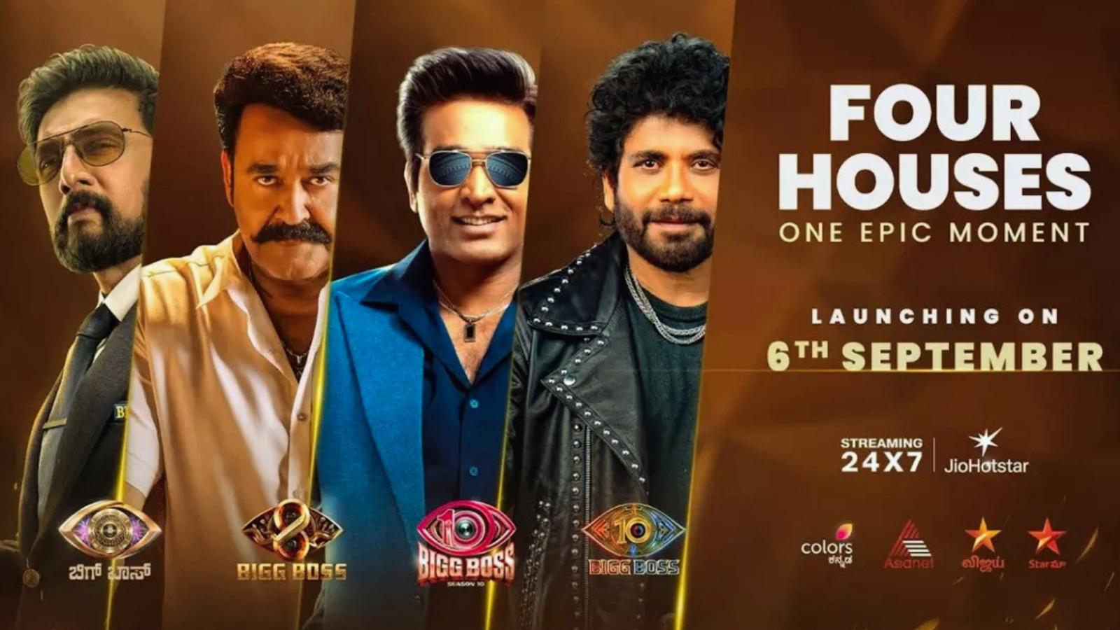 Four Superstars Lead Bigg Boss South’s Biggest Promo