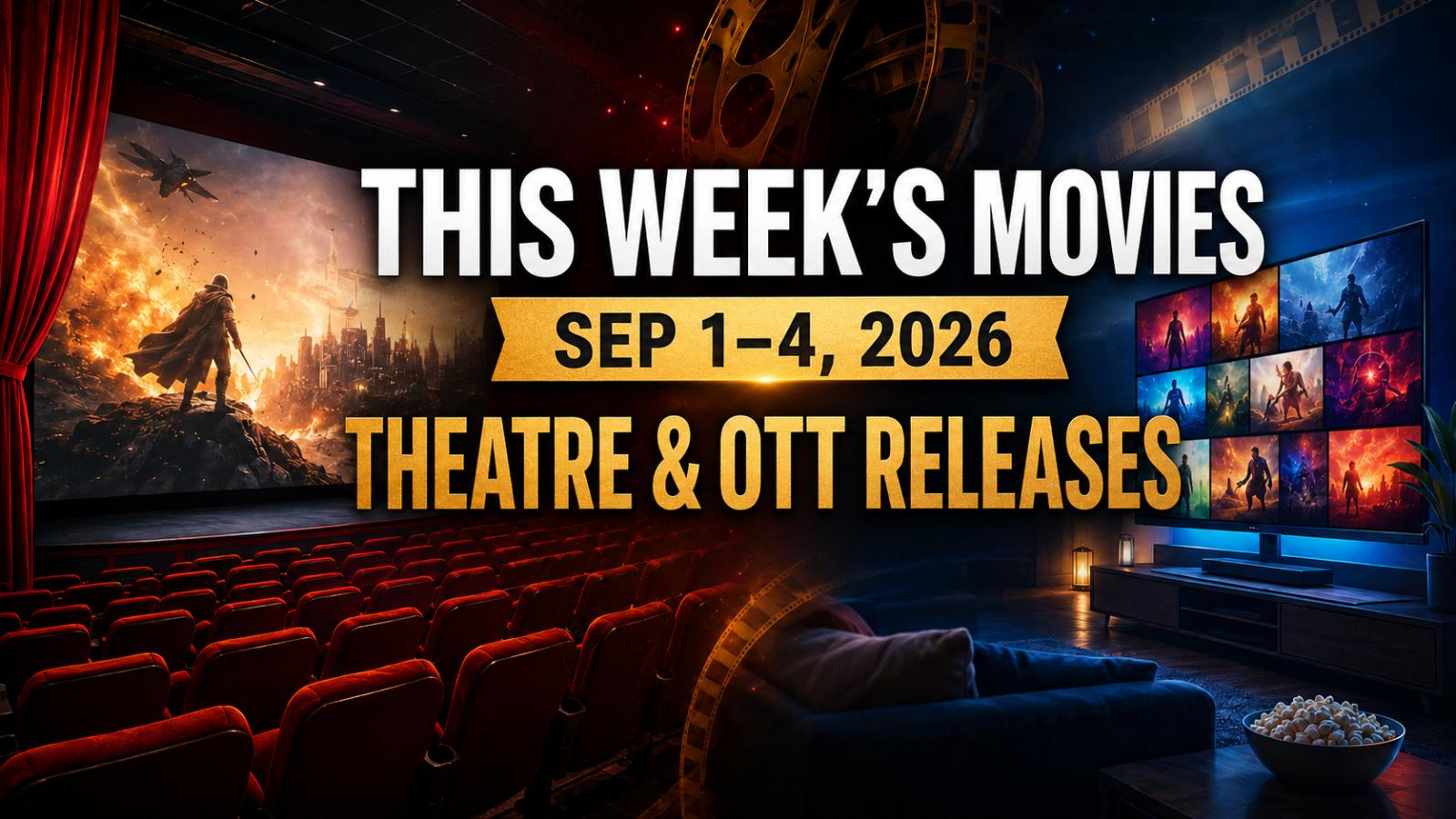 This Week&rsquo;s Movies Sep 1-4, 2026 : New Theatre and OTT Releases to Watch