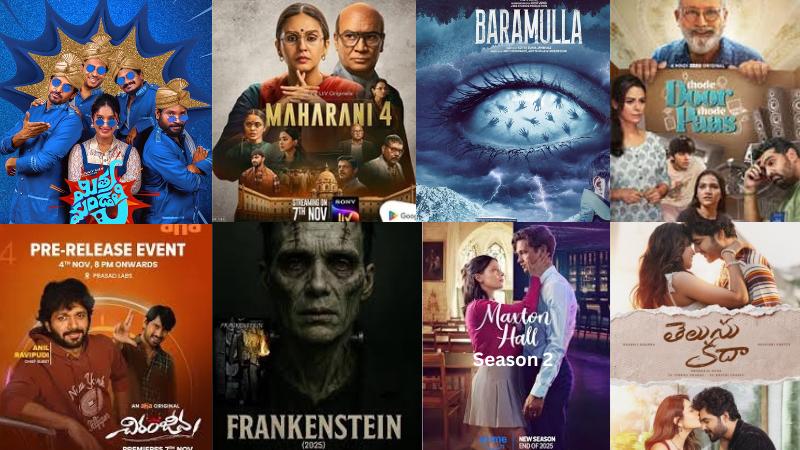 Top OTT Releases November 06-07, 2025: Mithra Mandali, Chiranjeeva, Frankenstein, And More