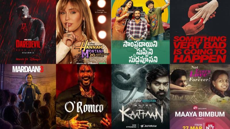 Top OTT Releases March 24-27, 2026: Daredevil Born Again S2, Mardaani 3, O Romeo & More
