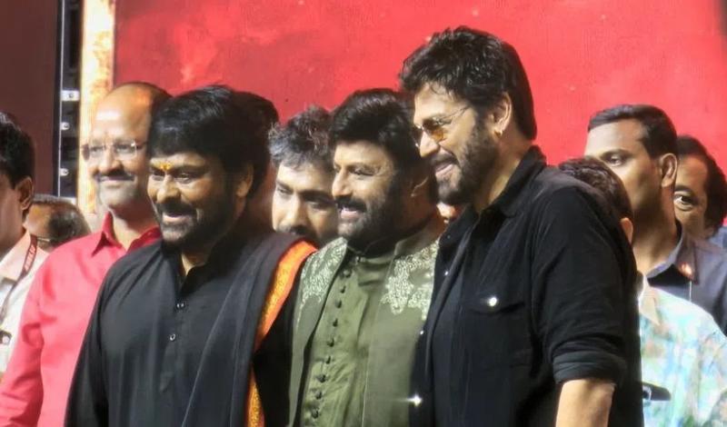Tollywood Celebrates Nandamuri Balakrishna's 50 Years with Chiranjeevi and Venkatesh