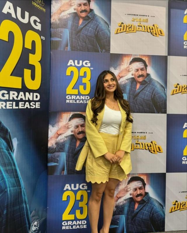 Ramya Pasupuleti Stuns in Latest Look as Maruthinagar Subramanyam Readies for Release