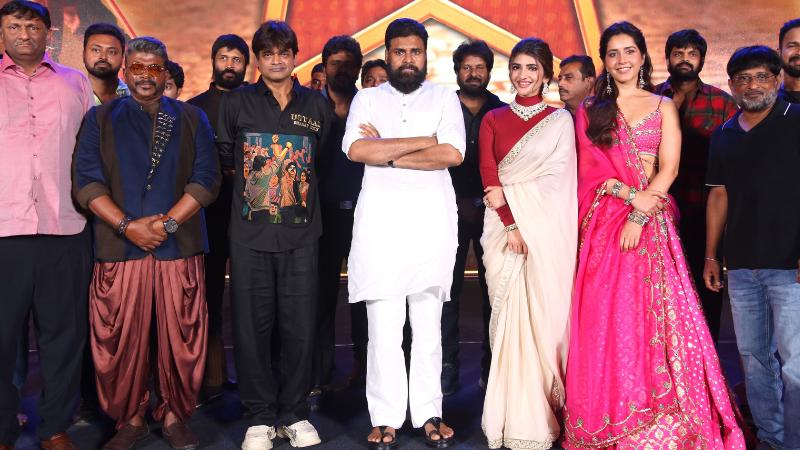 Fans Join Pawan Kalyan at the Grand Ustaad Bhagat Singh Pre-Release Celebration