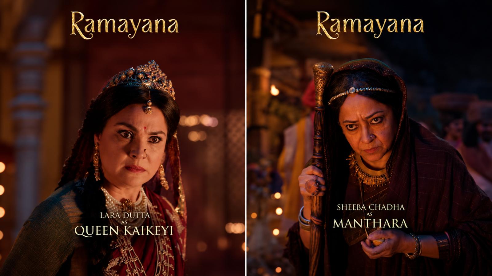Ramayana Posters: Lara Dutta as Kaikeyi, Sheeba Chaddha as Manthara