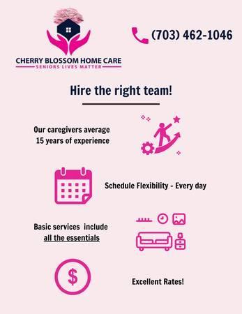 Senior homecare services - Companionship | Post surgery | Specialized (Northern VA)
