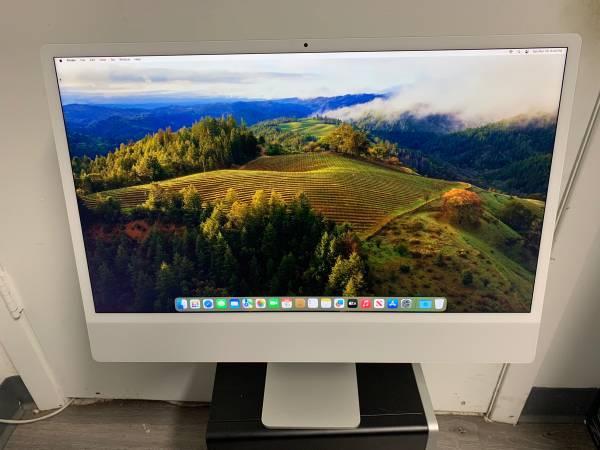 Apple 24" iMac 5k screen, M1 processor, Sonoma OSX, Adobe suite, FCP X - $850