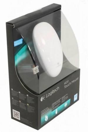 Logitech Touch Mouse T620 with Full Touch Surface for Windows 8 - WHITE