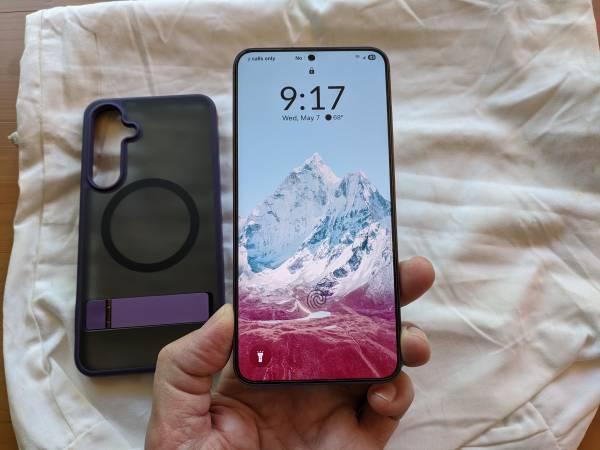 Samsung S24+, Unlocked, 256GB, Cobalt Violet, SpiderCase, ScreenProt