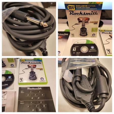Xbox 360 Rocksmith Guitar Video Game w/ Cable - $45