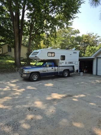 Truck camper and dodge cummins - $14,000 (Oswego)