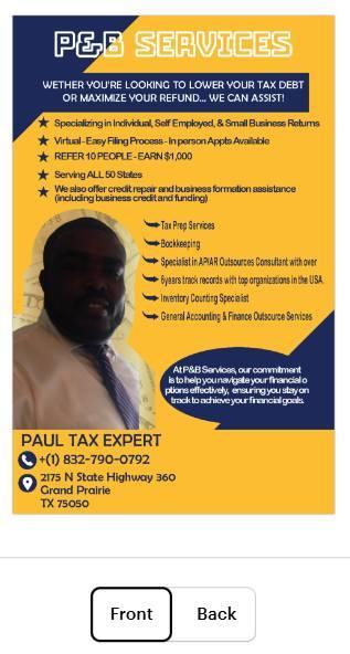 P&B SERVICES - BOOKKEEPING & TAX-PREP (Dfw Metroplex)