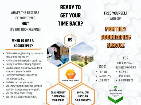 Modern BOOKKEEPING | QUICKBOOKS | Monthly | Clean up | Remote |