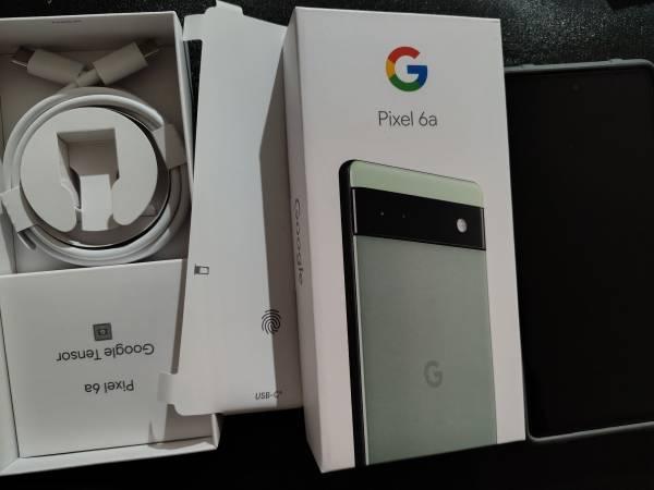 Google Pixel 6a unlocked 128GB 5G Like NEW with a case - $120 (sunnyvale)