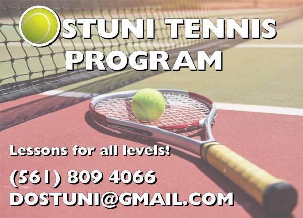 Tennis lessons!!! Ostuni Tennis Program !!!! (san jose south)