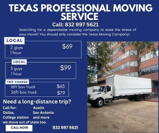 832 997 5621 PROFESSIONAL MOVERS (Houston)