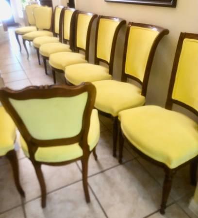 Chartreuse Dining Chairs 6 available PLEASE READ - $150 (Austin)
