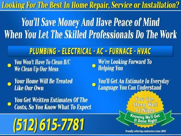 ✅PLUMBER - ELECTRICIAN - Done Like You Want--AC REPAIR✅