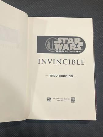 Star Wars Legacy Of The Force Invincible Novel First Edition Hardcover -