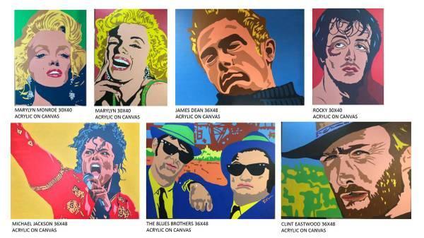 Original Paintings on Canvas, Visu Artist, Commission Available