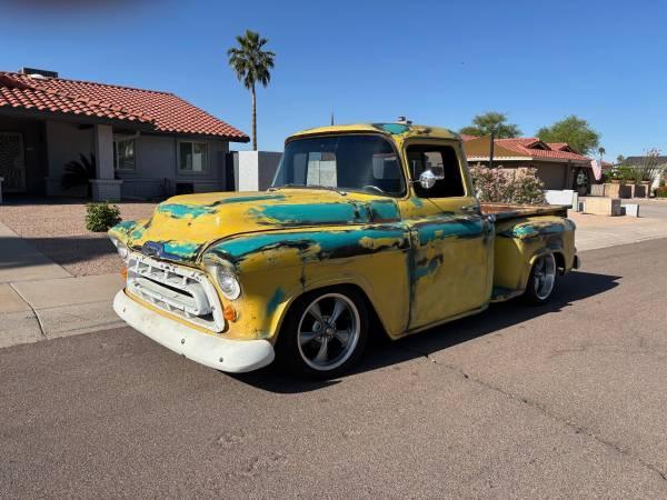57 CHEVY SHORT BED STREET ROD PATINA - $19,500 (Phoenix)