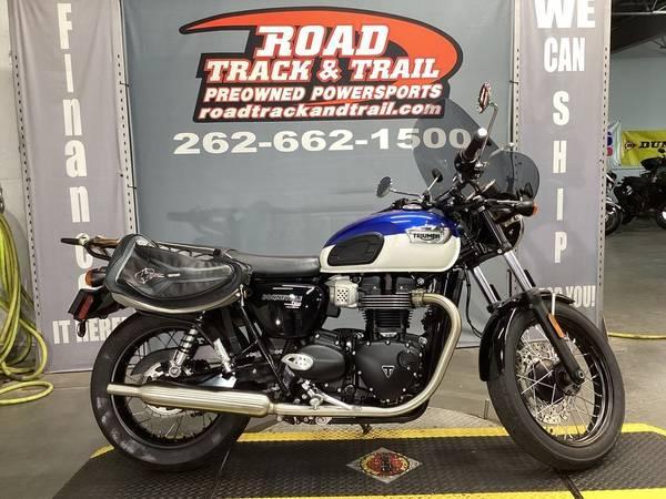 2022 Triumph Bonneville T100 Lucerne Blue Fusion White - $6,499 (EZ FINANCING)