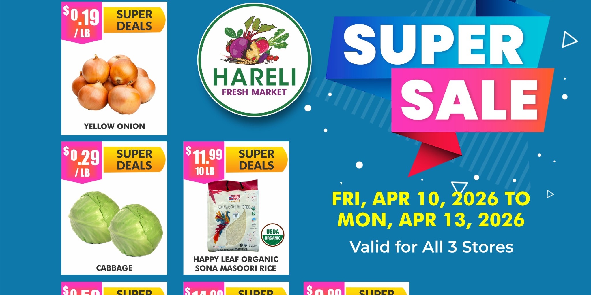 HARELI FRESH MARKET - Super Sale & Deals on Groceries, Spices, and More (April 10-13, 2026)