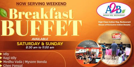A2B Weekend Breakfast Buffet – Frisco Only