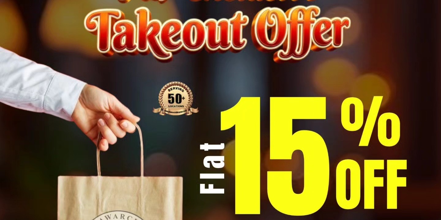 Bawarchi Indian Cuisine Plano Exclusive 15% Off Takeout Online & App Orders