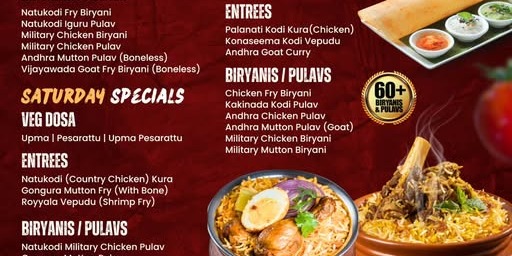 Bawarchi Indian Cuisine Plano: Flavorful Indian Cuisine Weekend Specials