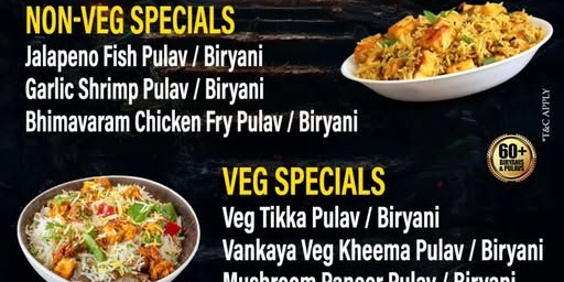 Bawarchi Plano Weekend Specials Biryanis And Pulaus