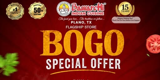 Bawarchi Plano Biryani Deal – Buy 1 Bucket, Get 50% Off Second Bucket