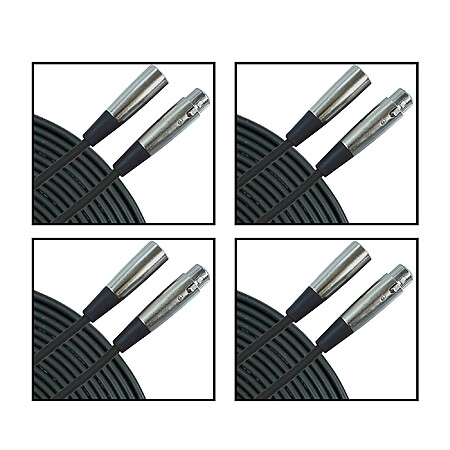4-Pack 20' Gear One XLR Microphone Cable - $24.99 ($6.25/each) + Free Shipping